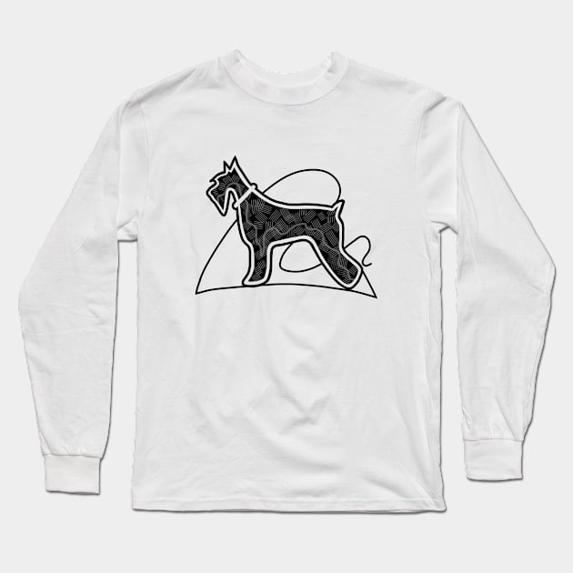 Schnauzer Dog Long Sleeve T-Shirt by DesignTree
